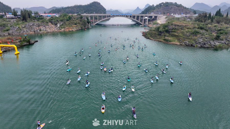山水间桨板比赛 水上桨板运动 20