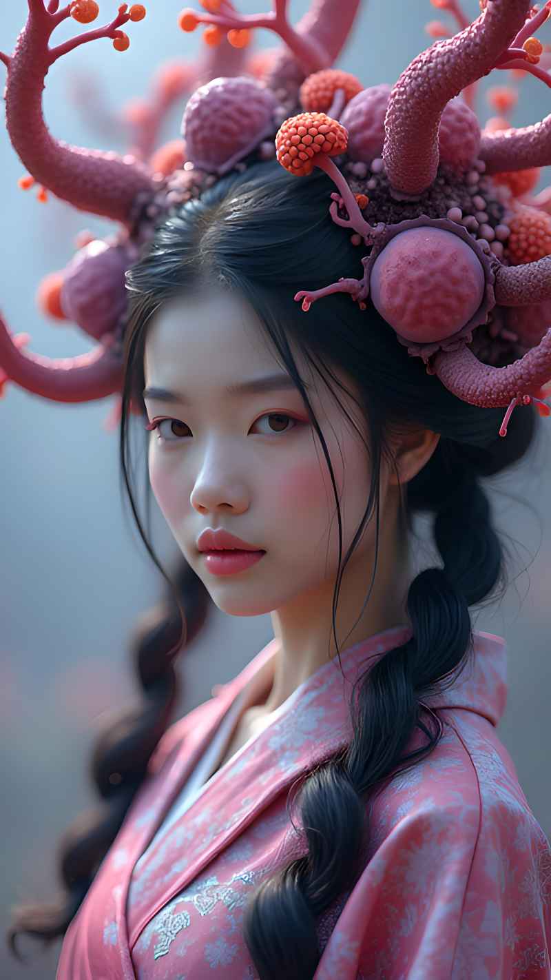 森林系列五颜六色古风艺术美女 23