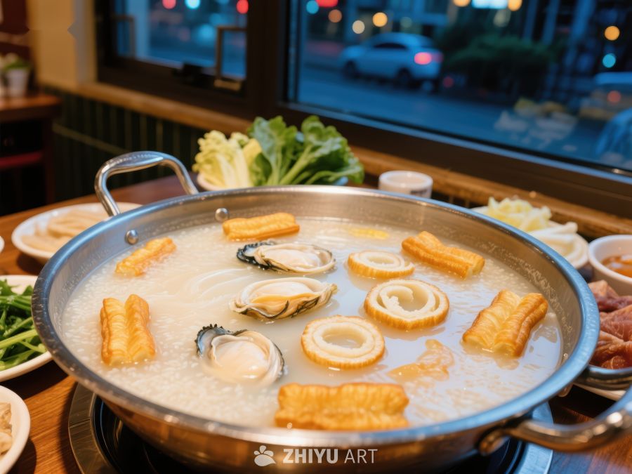 热气腾腾的海鲜火锅宴 502