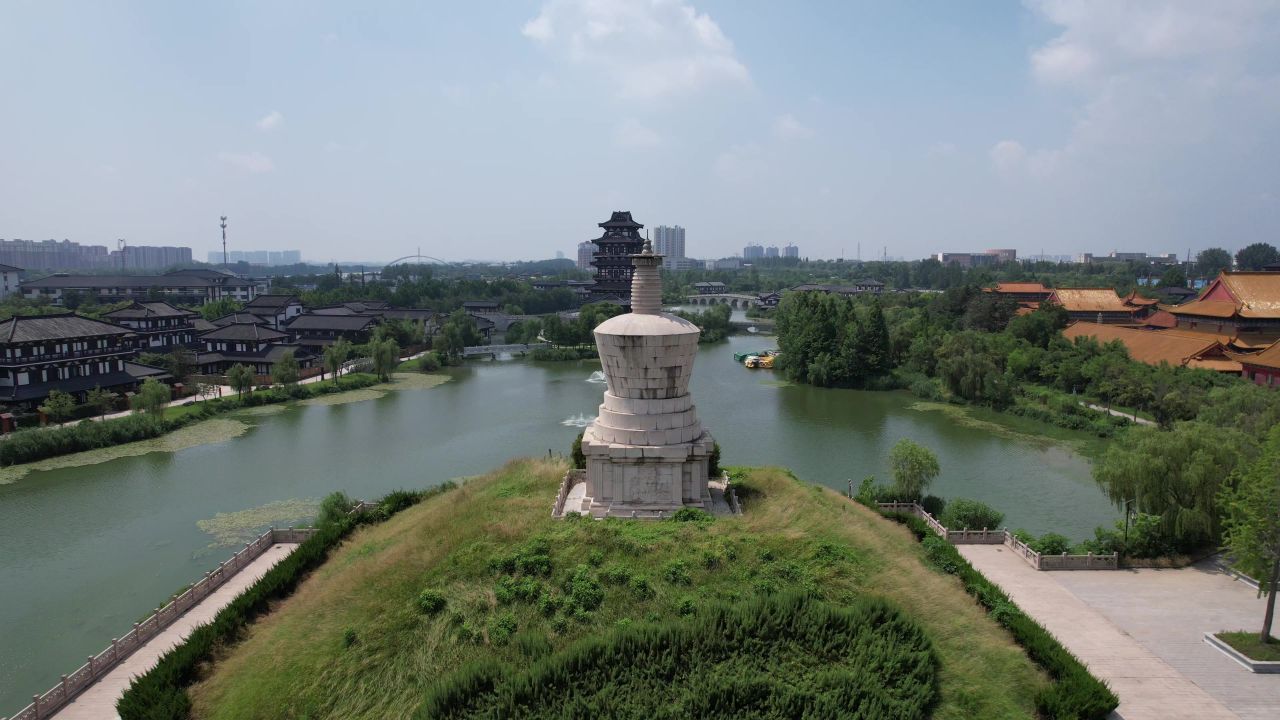江苏宿迁城市风光旅游景区航拍