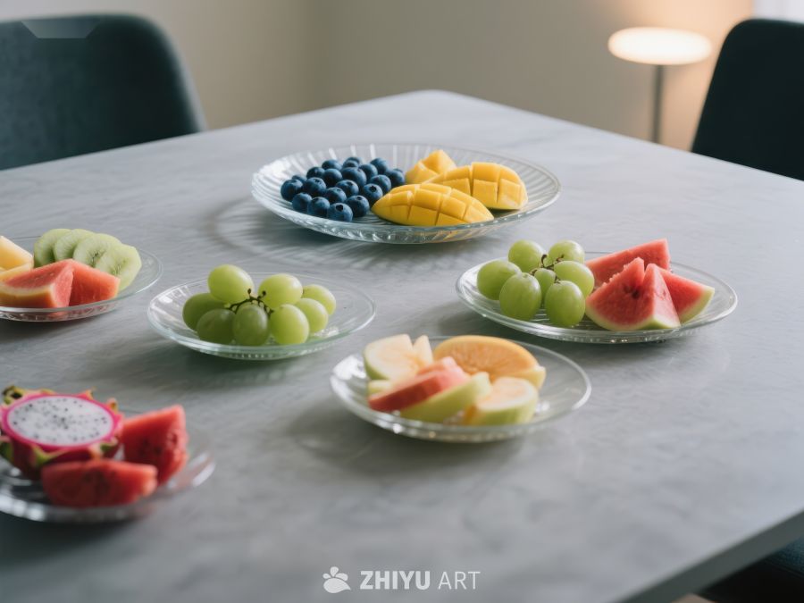 多样水果拼盘，清新健康美食 252