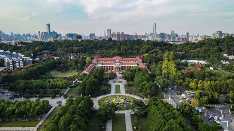 湖北武汉城市风光航拍摄影图