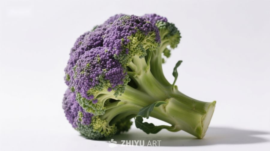 紫色西兰花特写