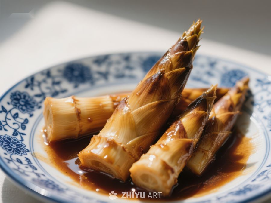 酱汁竹笋，传统中式美食 327