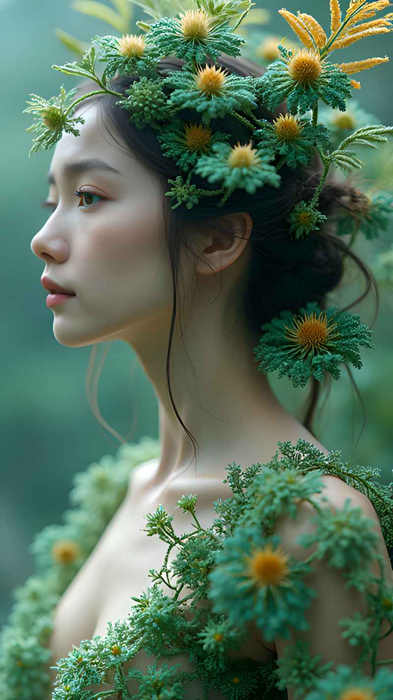 森林系好看拍摄特色美女 80