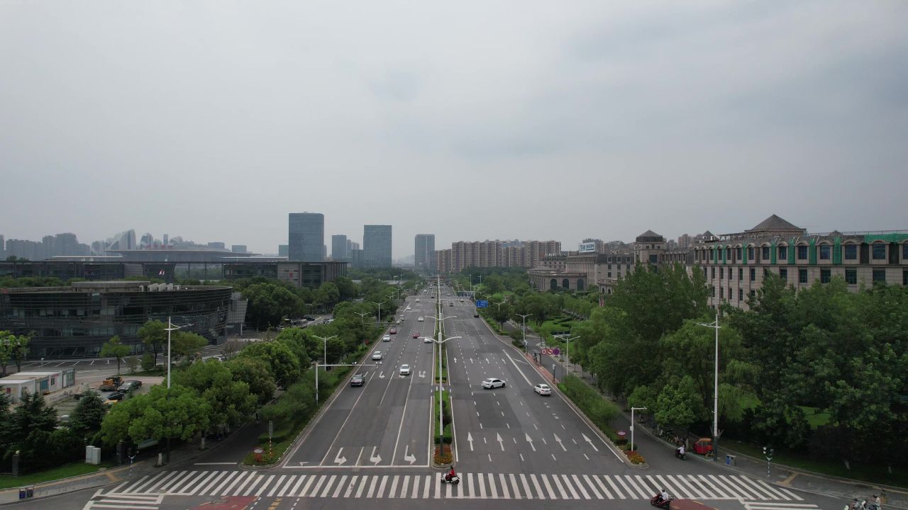 江苏南京城市风光航拍 