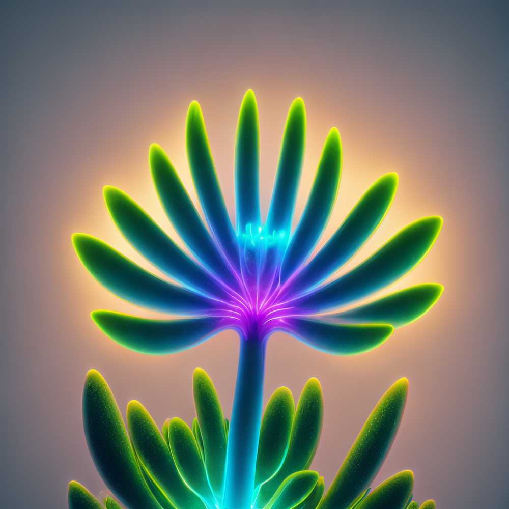生物发光外来植物光背景
