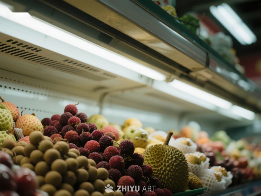 市场水果摊位展示 495