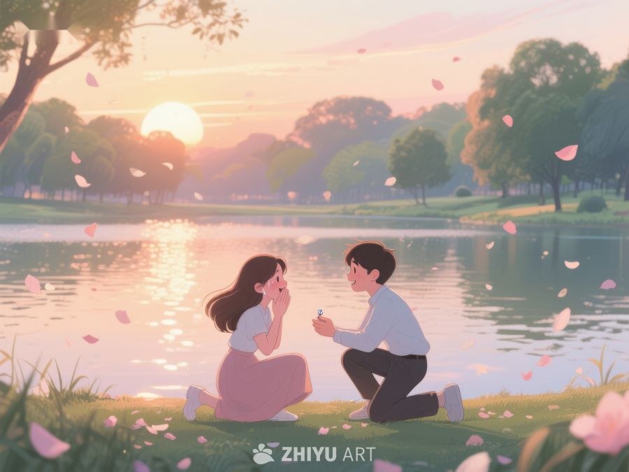 湖畔求婚，浪漫瞬间 289