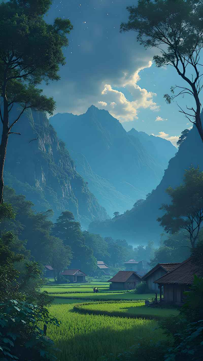 未来风格大自然森林超自然风景画质 28