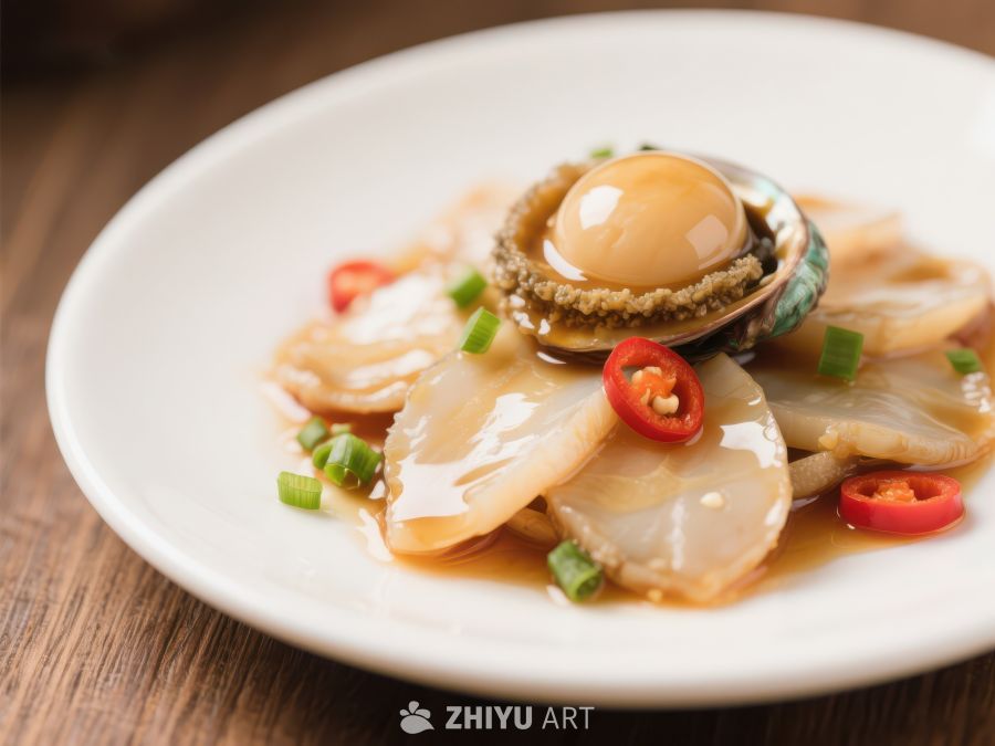鲍鱼海螺拌菜，清新美味 7