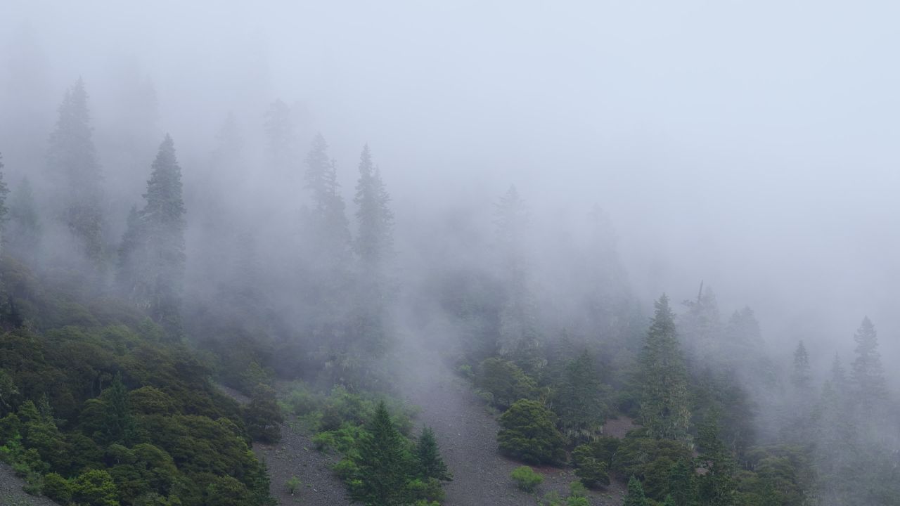 川西措卡湖唯美自然风光特色建筑