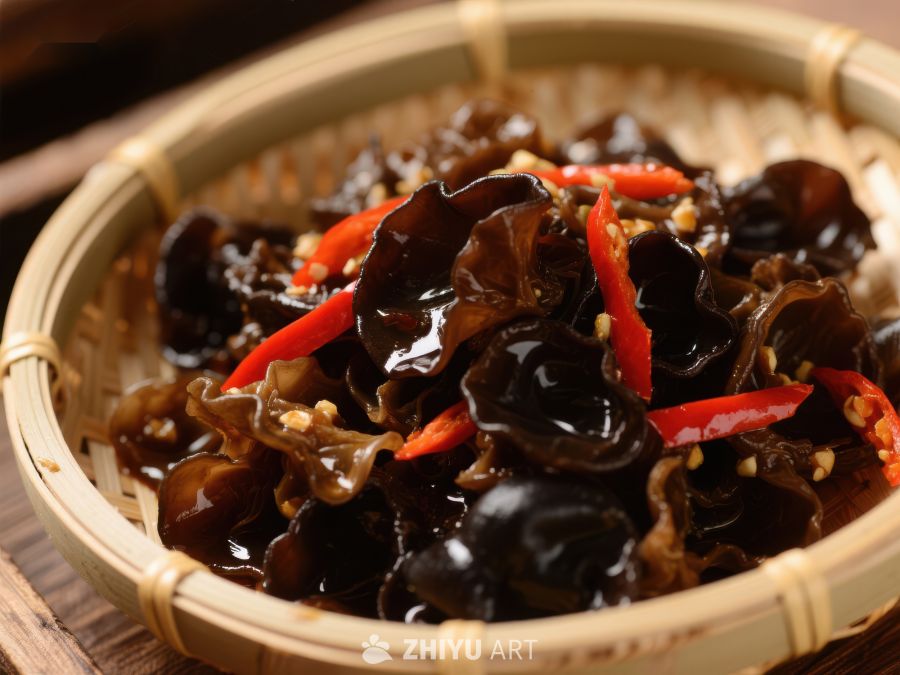 木耳拌红椒，美味家常菜 1034