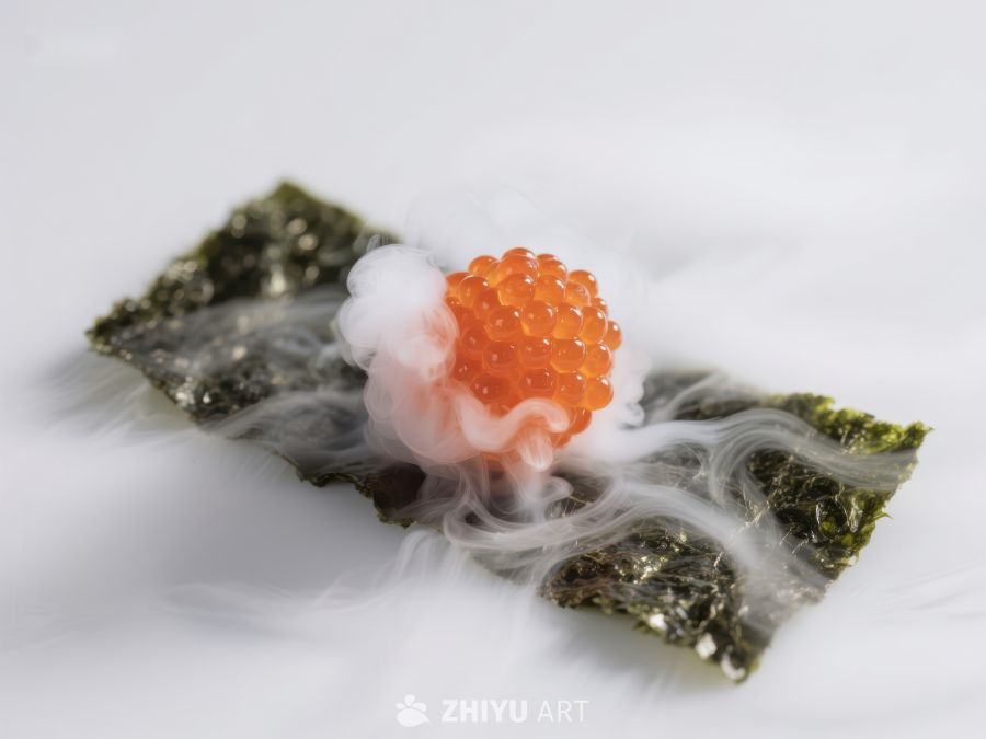 烟雾缭绕的海苔与鱼子酱 1311