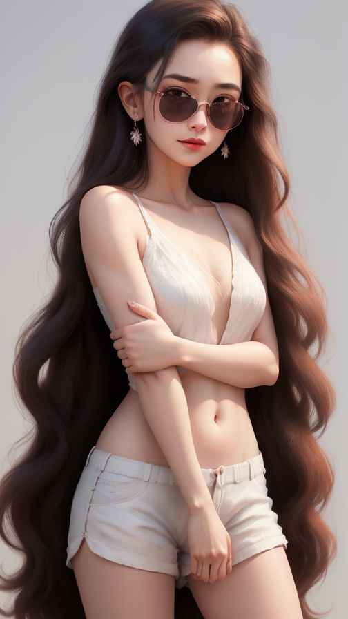 吊带美女