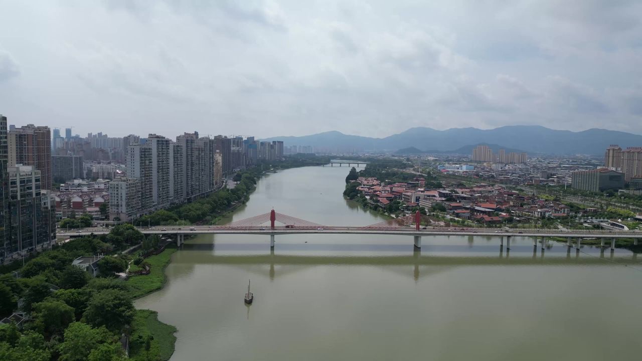 航拍福建漳州战备大桥