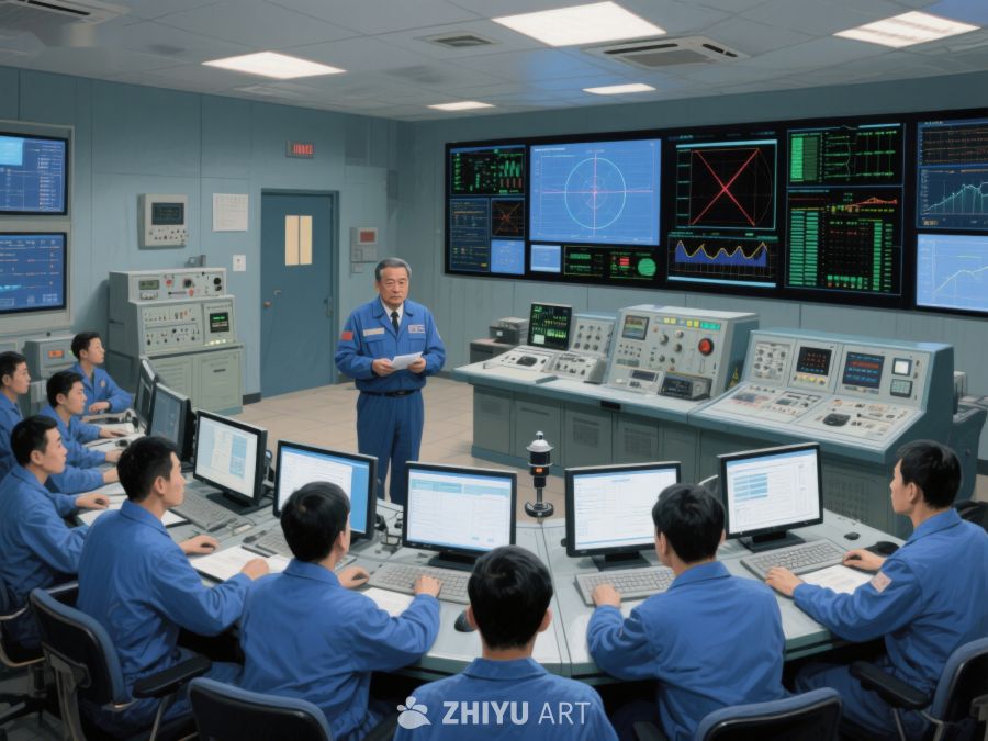 控制室工作人员进行技术操作 226