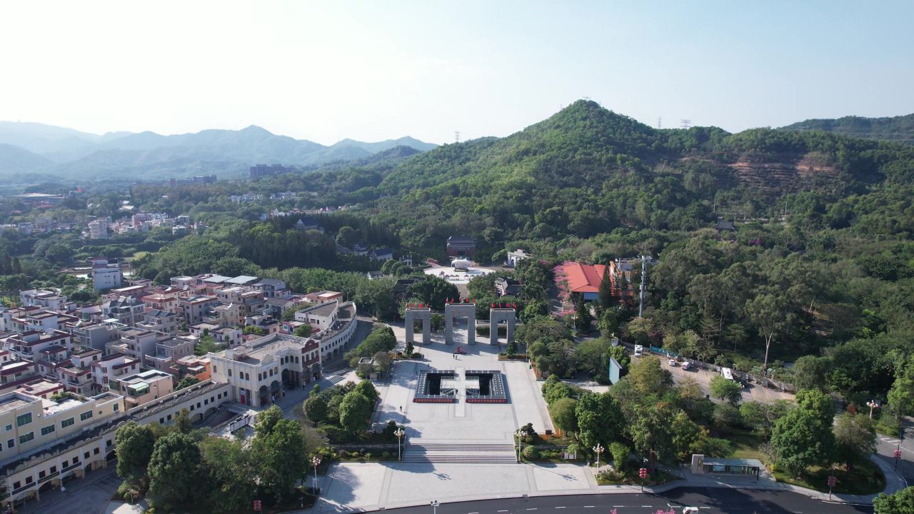 广东中山影视城5A景区航拍