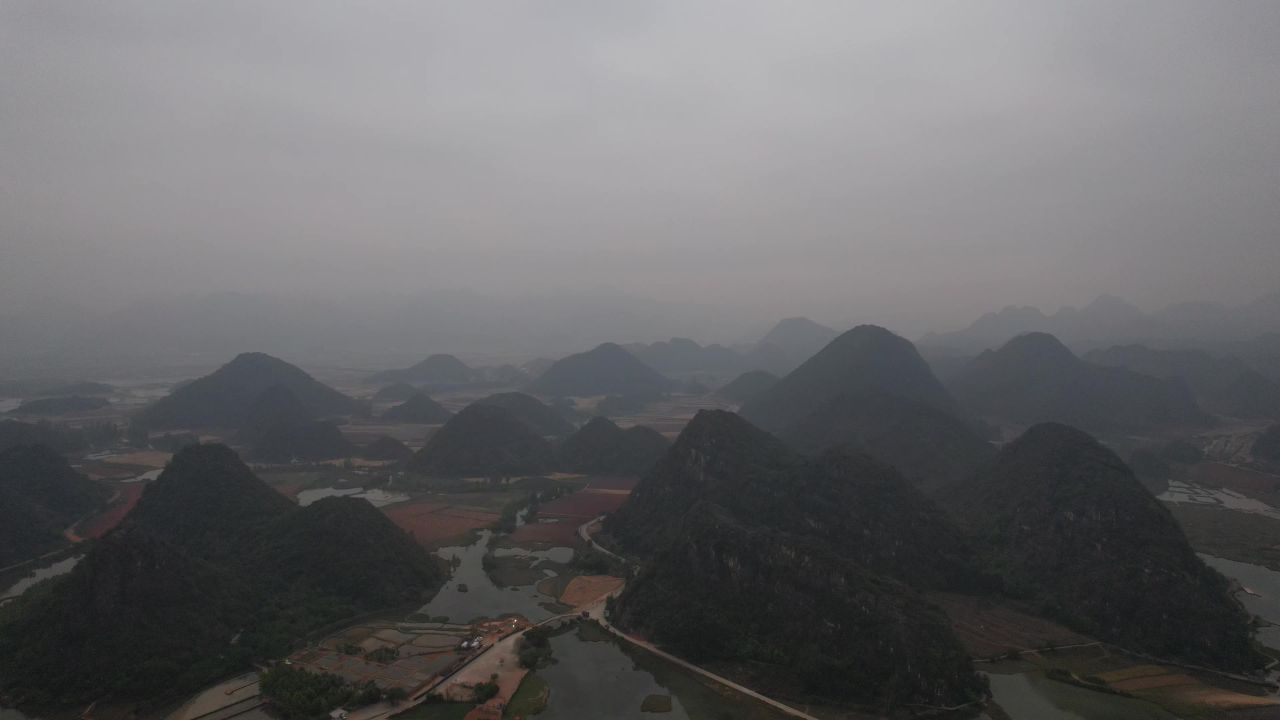  云南普者黑5A景区航拍 