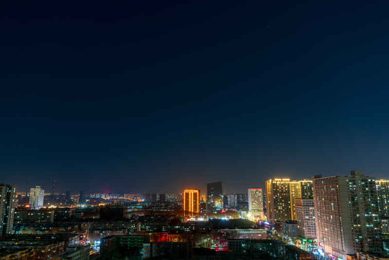 洛阳涧西区夜景