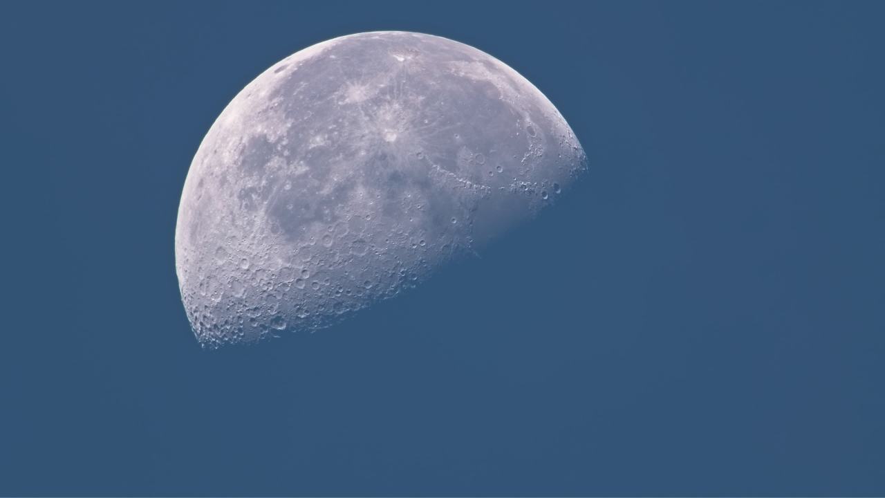 深夜玩天空月亮月球皎洁明月中秋满月 5