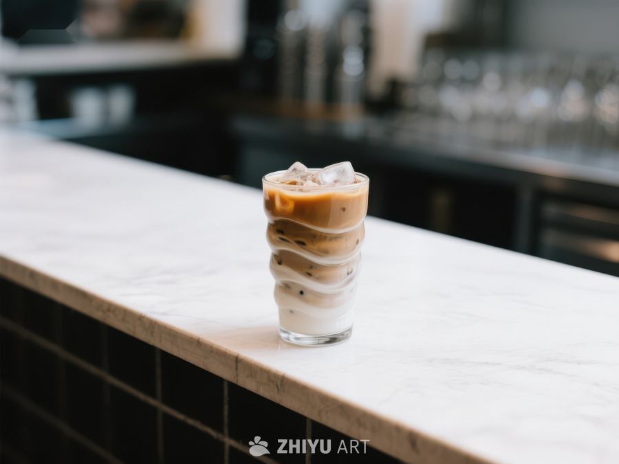冰咖啡饮品置于吧台 16
