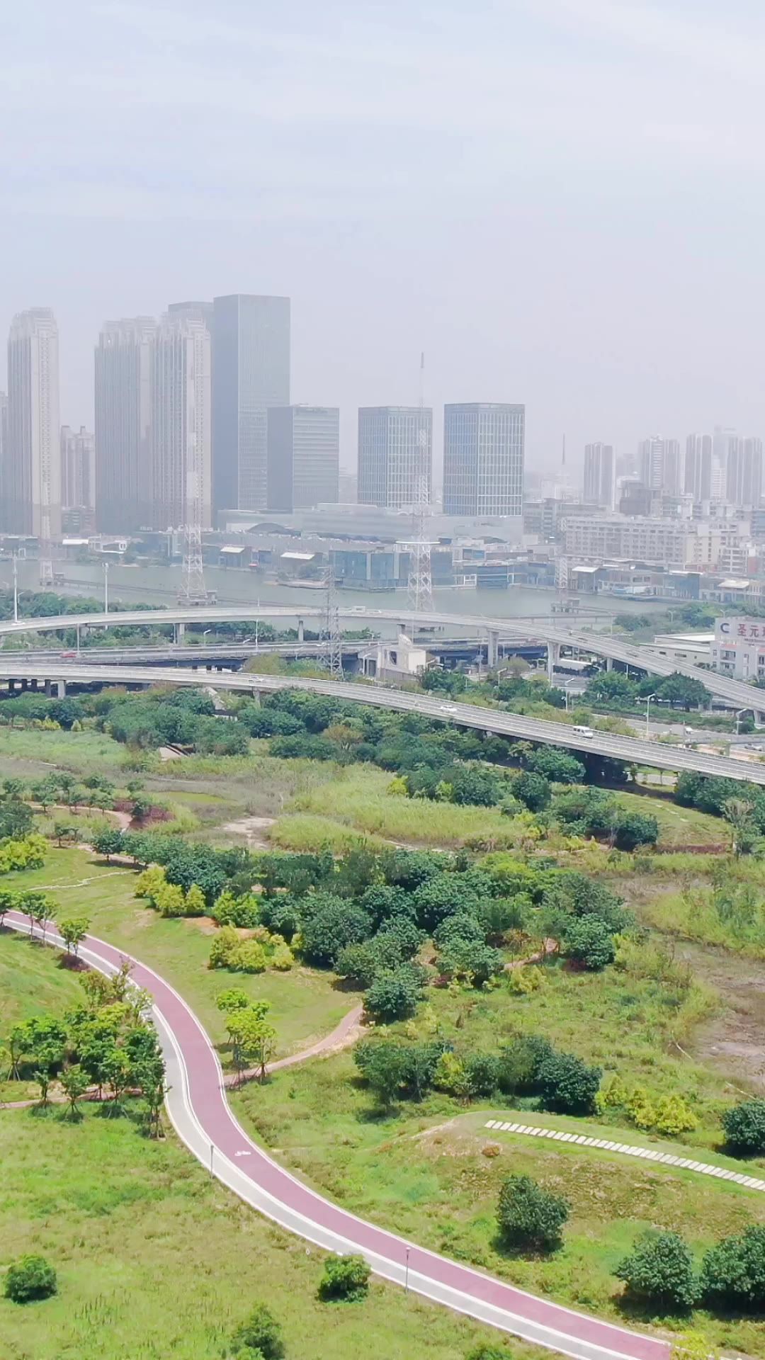 城市航拍福建泉州城市风光竖屏