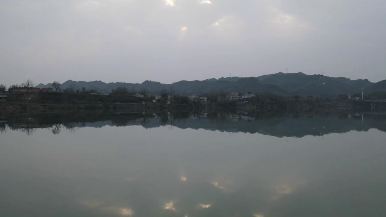 湖南沅江风光航拍 