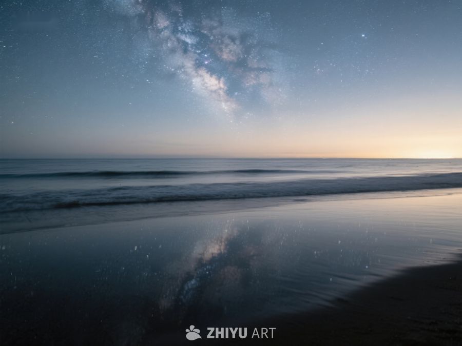 星空下的宁静海滩 192