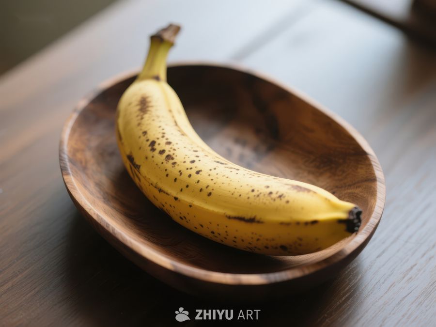 木碗中的斑点香蕉 254