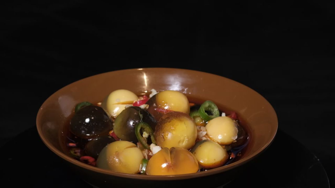 美食鹌鹑蛋拍摄