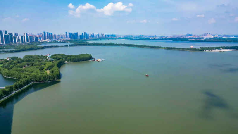 湖北武汉城市建设航拍摄影图 