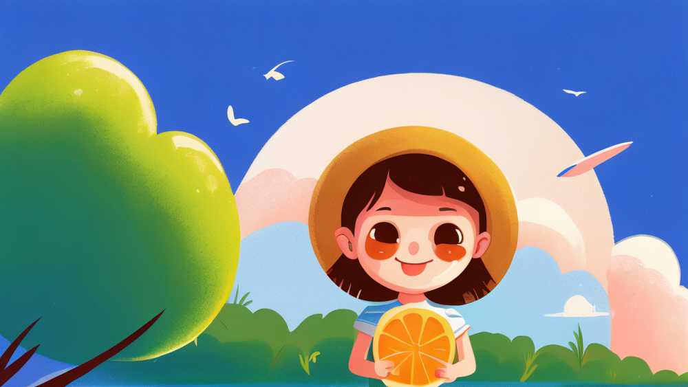 户外插画小暑夏季