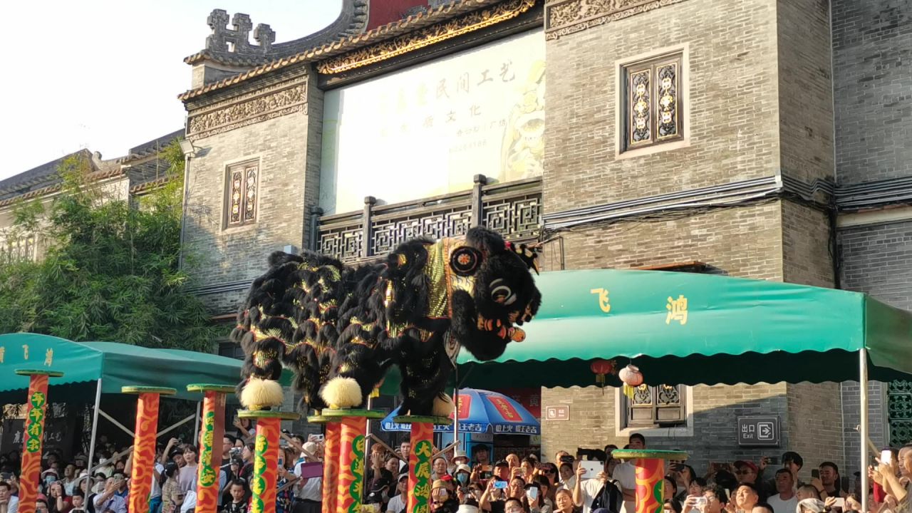 佛山祖庙舞狮表演活动