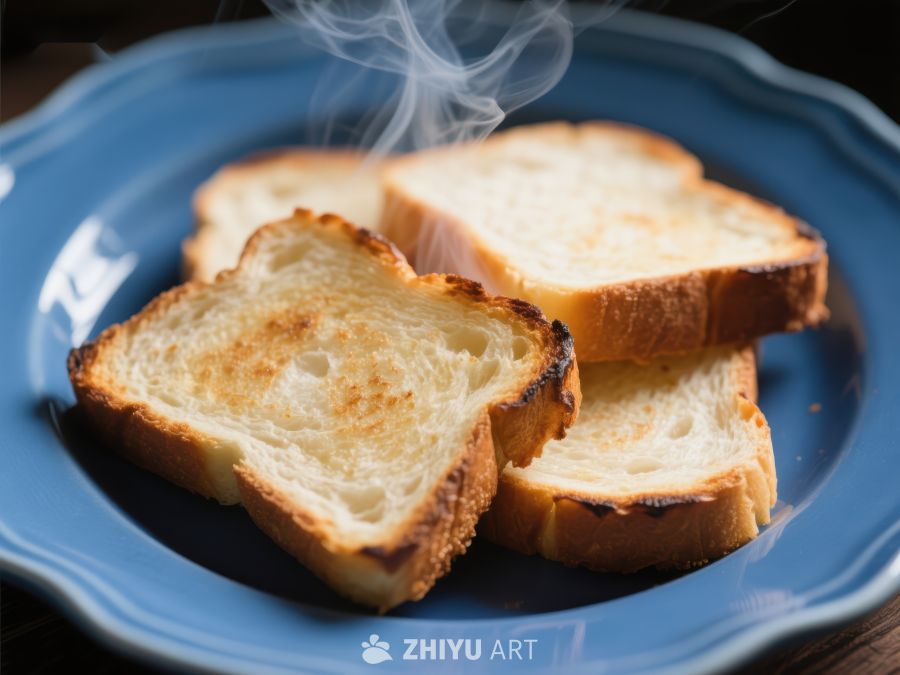 热腾腾的烤面包片 638
