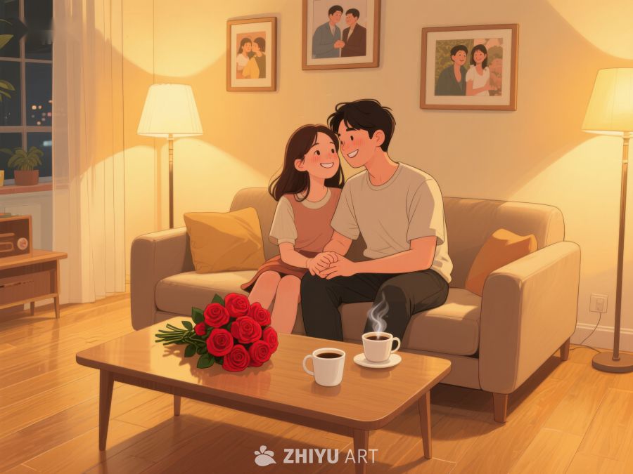 温馨客厅中的甜蜜时光 761