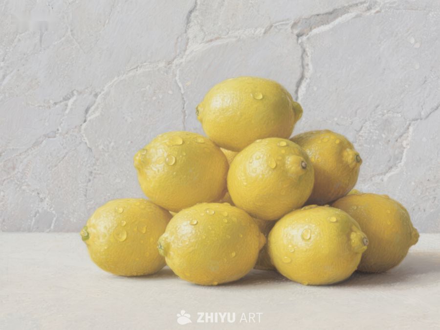 新鲜柠檬堆叠静物图 692