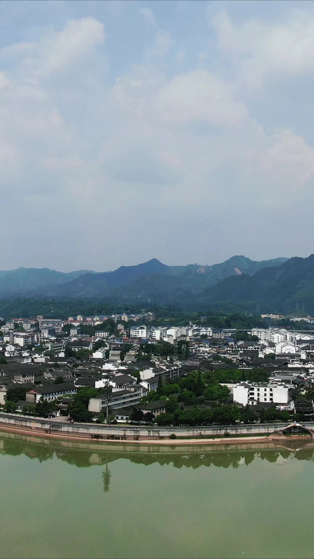 湖南黔阳古城4A景区竖屏航拍