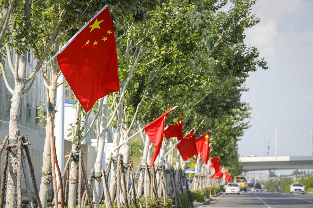 国庆氛围营造