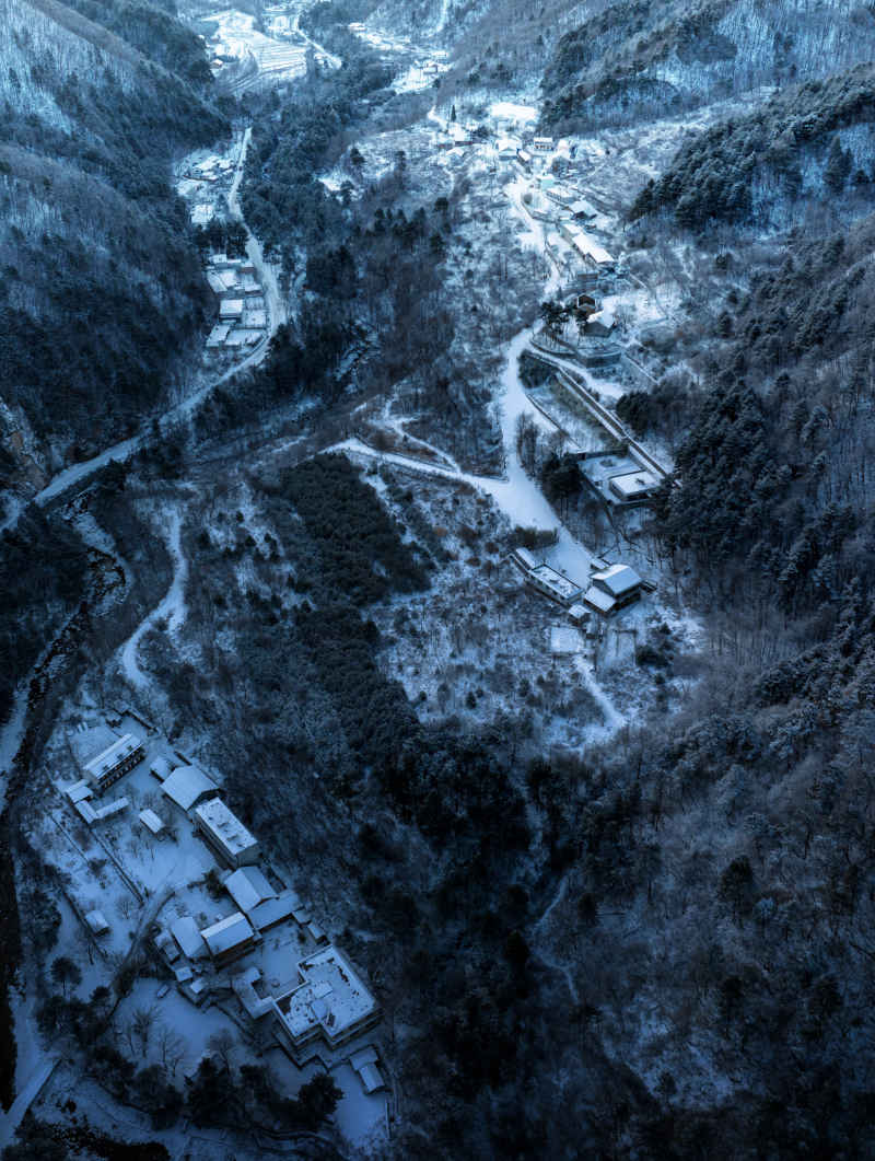 秦岭冬季雪景