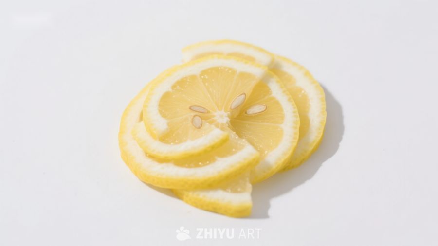 新鲜柠檬切片