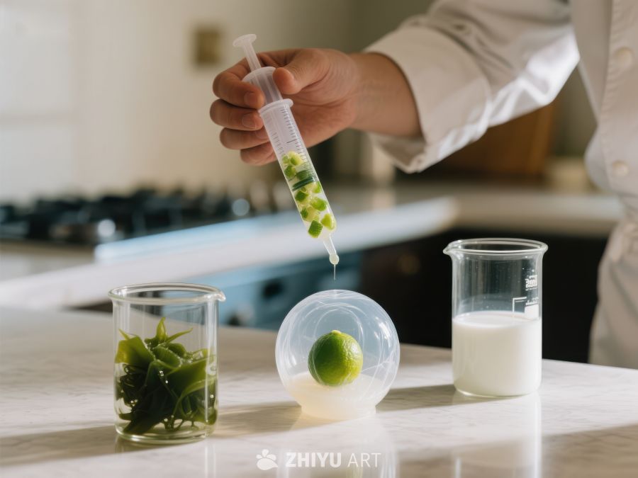厨师使用注射器为食材注入液体 85