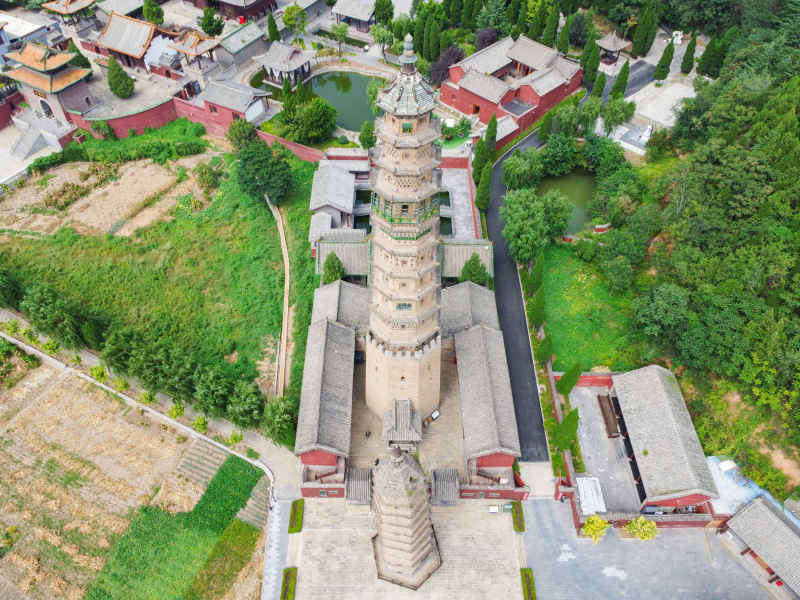 航拍山西晋城古建风光 5