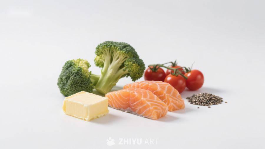 新鲜食材组合展示
