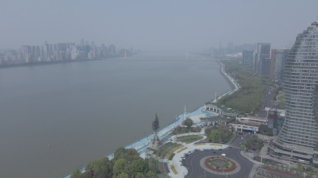 航拍-杭州-景澜酒店-城市-风景 2