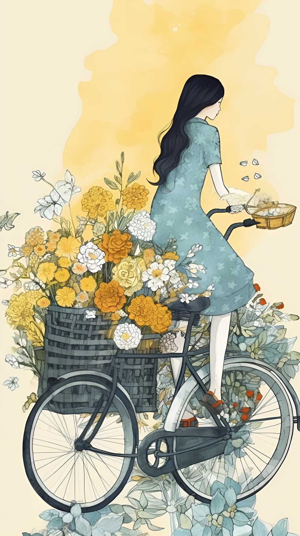 花季少女骑车