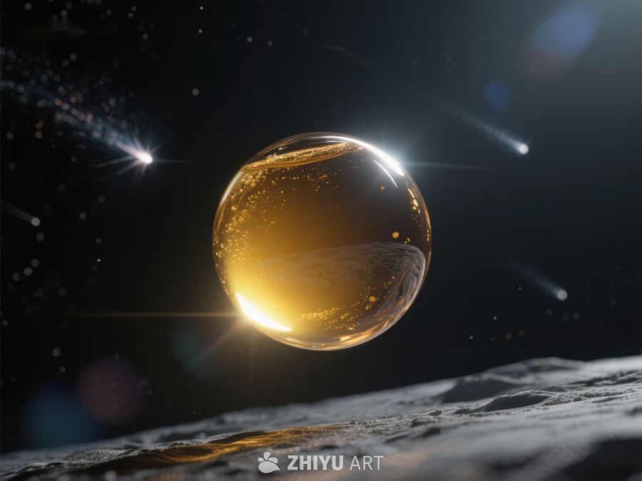 太空中的神秘发光球体 595