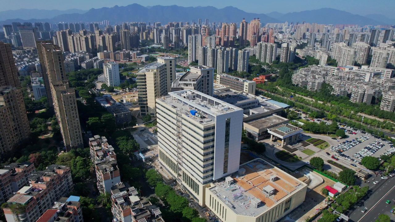 航拍福建省立医院南院