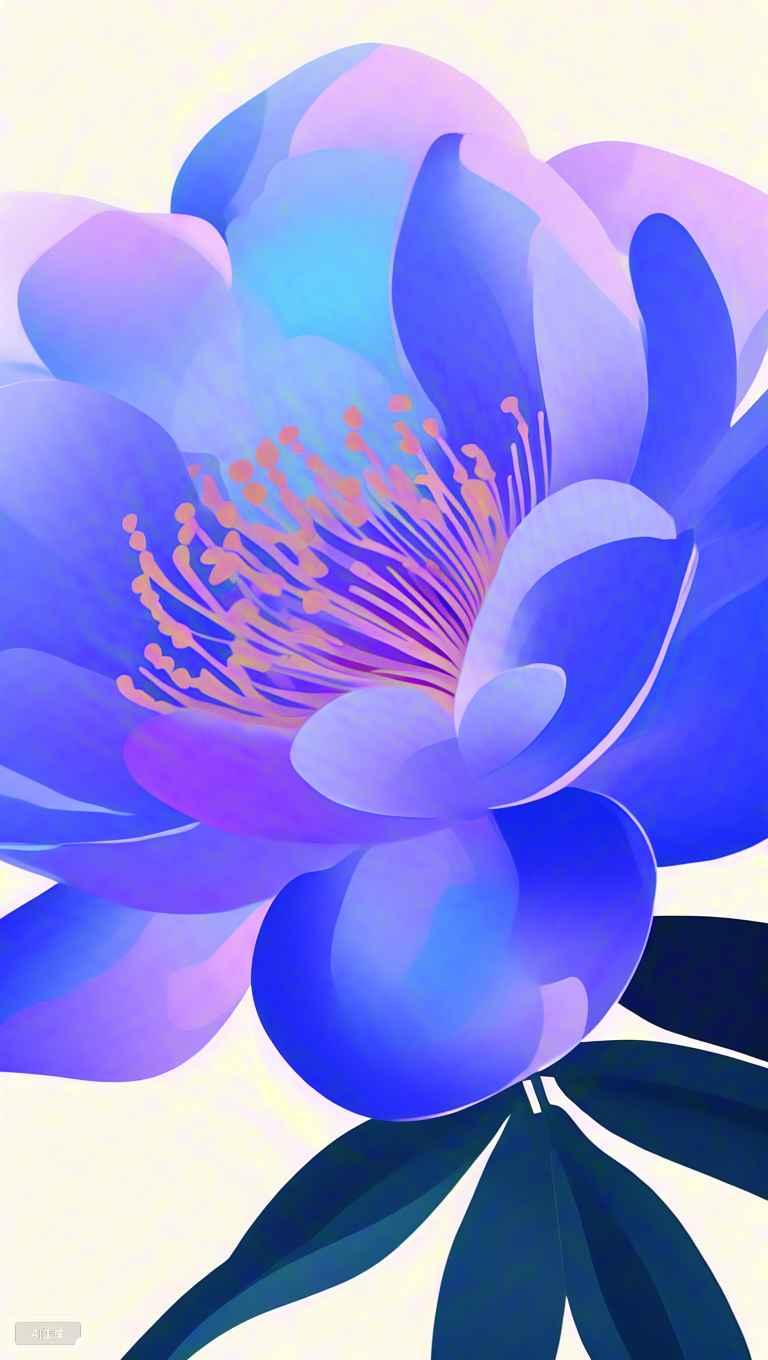 桂花蓝色花蕊花瓣 4