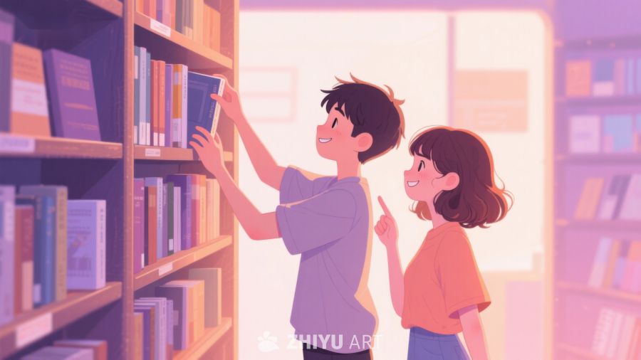 图书馆里的一对朋友 286